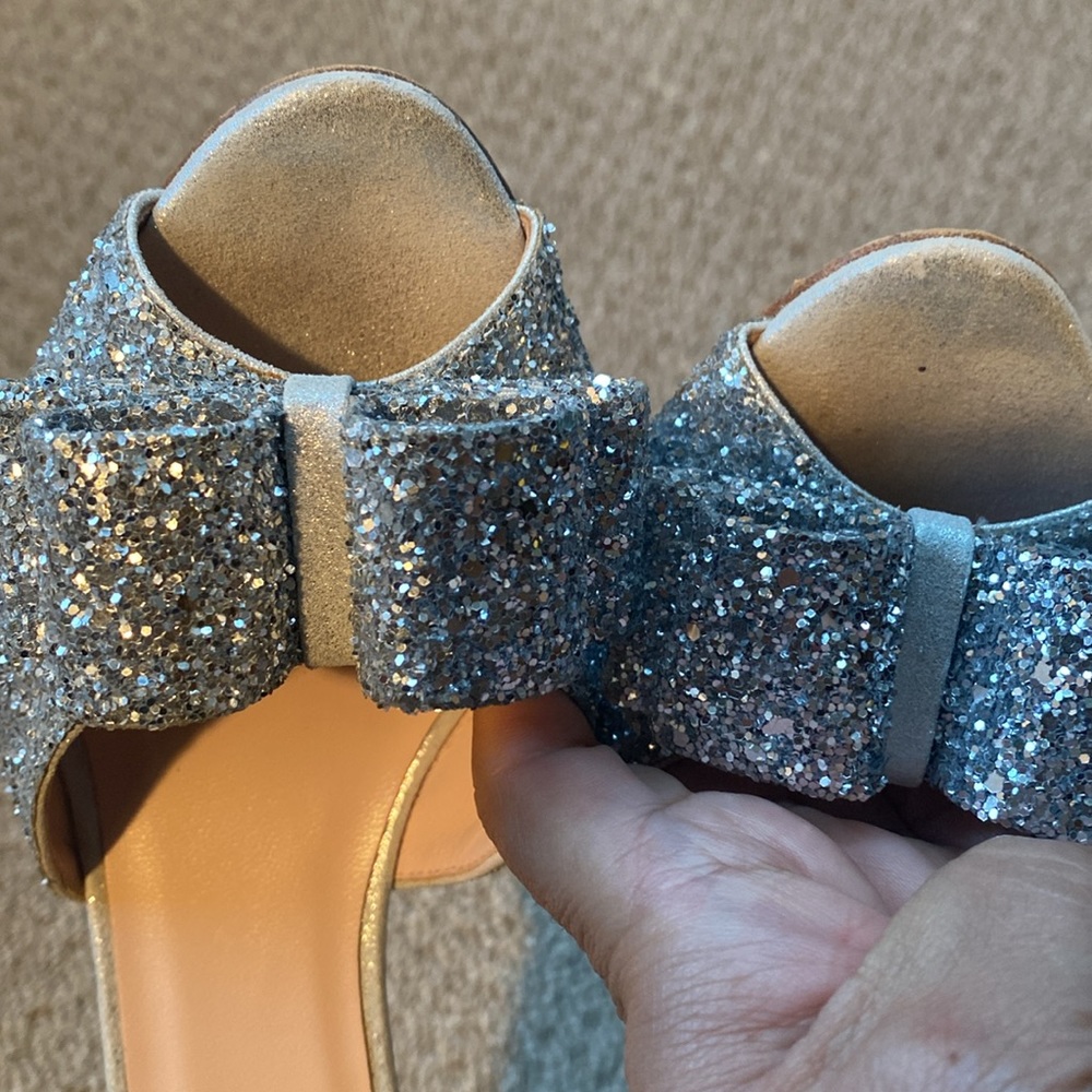 Kate Spade Silver Sela Heels in size 10 - Picture 15 of 15